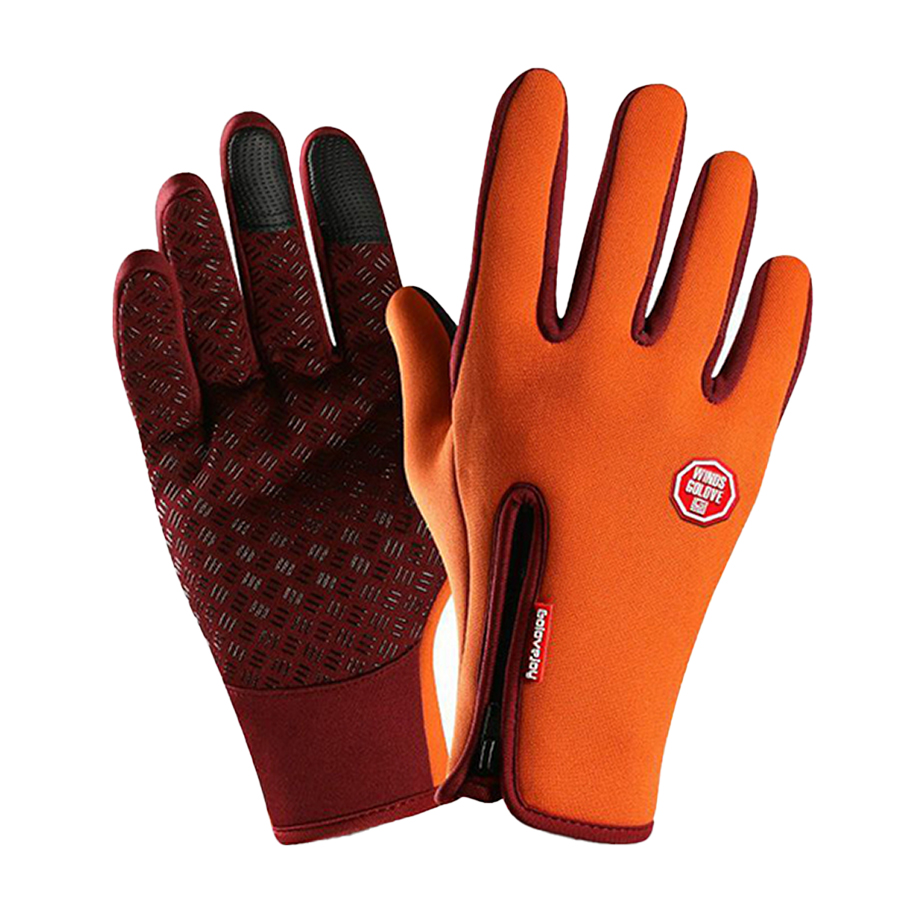 دستکش موتورسواری وینداستاپر رنگ نارنجی