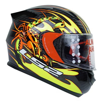 کلاه کاسکت ال اس تو FF801 Scorpion Black Yellow