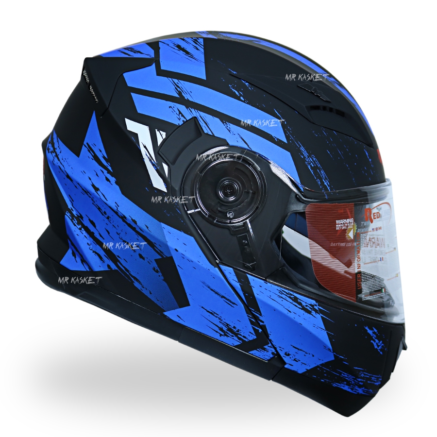 کلاه کاسکت فک متحرک ردلاین مدل ۹۳۵ طرح مشکی آبی_681e09965715c.jpeg