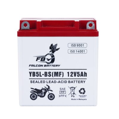 باتری موتورسیکلت اف بی مدل YB5L-BS(انواع اسکوتر)