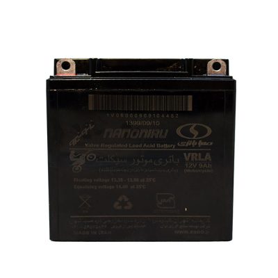 باتری موتورسیکلت صباباتری مدل 12V9AH (پالس،آپاچی،تریل)