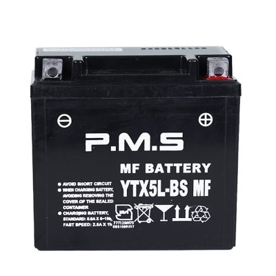 باتری موتورسیکلت پی ام اس مدل YTX5L-BS (وگو،طرح باکسر)