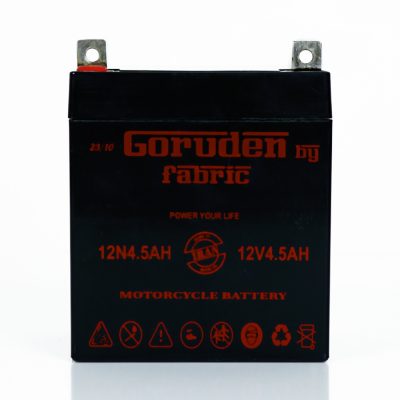 باتری موتورسیکلت Gorudenمدل ۱۲V4.5H (هوندا معمولی بدون استارت)