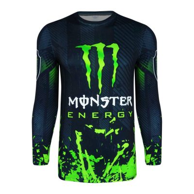 تیشرت آستین بلند موتور سواری طرح monster134