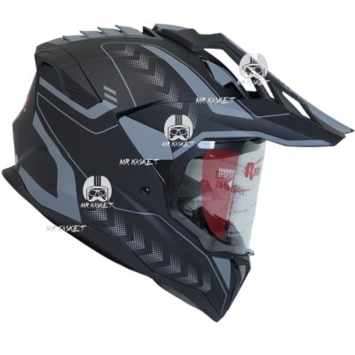 کلاه کاسکت اندرویی ردلاین مدل ۹۶۰ رنگ matt black gray arrow